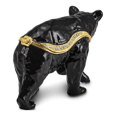 Pewter Bear Trinket Box with 18" Necklace – view 3