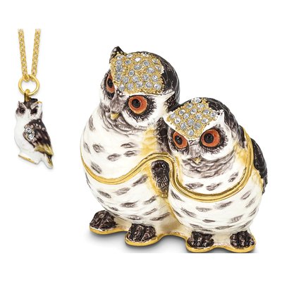 Owl Trinket Box with Necklace – view 5