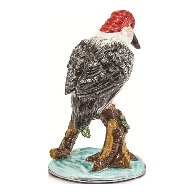 Pewter Woodpecker Trinket Box & Necklace Set – view 3