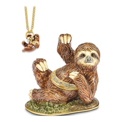 Sloth Trinket Box with Necklace – view 5