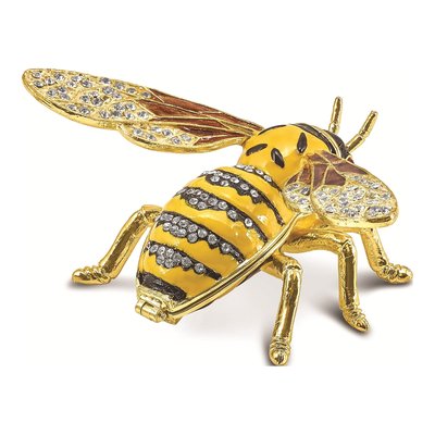 Pewter Bumblebee Trinket Box & Necklace Set – view 3