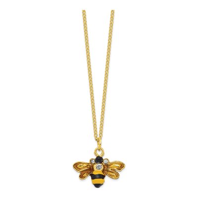 Pewter Bumblebee Trinket Box & Necklace Set – view 4