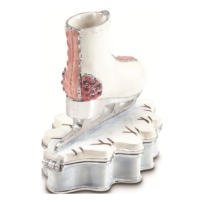 Bejeweled Ice Skate Trinket Box with Necklace – view 3