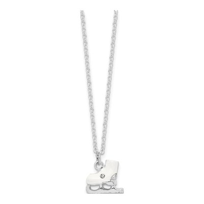 Bejeweled Ice Skate Trinket Box with Necklace – view 4