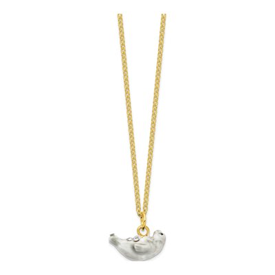Bertram Seal Pewter Trinket Box with Necklace – view 4