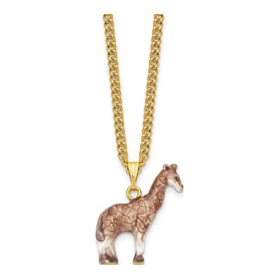 Pewter Giraffe Trinket Box with 18" Necklace – view 4