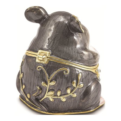 Pewter Uncle Joe Mouse Trinket Box & Necklace – view 3