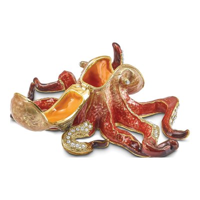 Octopus Trinket Box & 18" Necklace Set – view 2