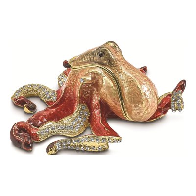 Octopus Trinket Box & 18" Necklace Set – view 3