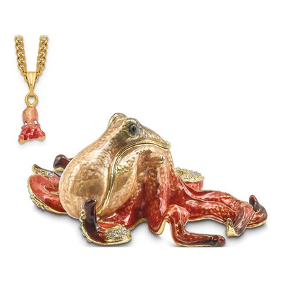 Octopus Trinket Box & 18" Necklace Set – view 6