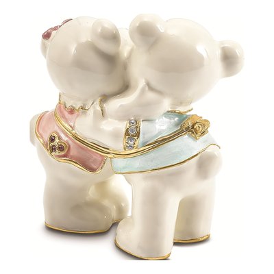Pewter Teddy Bear Trinket Box & Necklace Set – view 3
