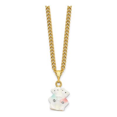 Pewter Teddy Bear Trinket Box & Necklace Set – view 4