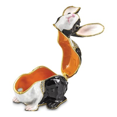 Pewter Bunny Trinket Box with 18in Necklace – view 2