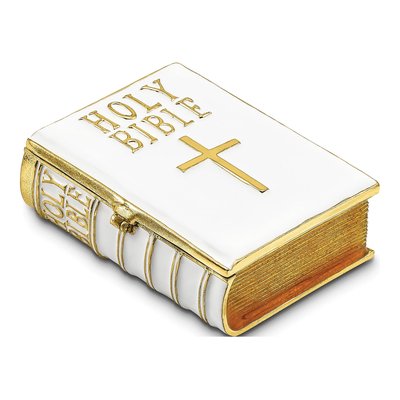 Pewter Bible Trinket Box with 18" Necklace – view 3