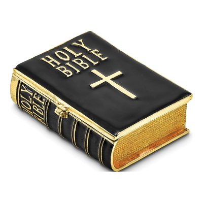 Pewter DEVOTION Bible Trinket Box & Necklace – view 3