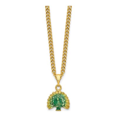 Peacock Trinket Box & Necklace Set – view 4