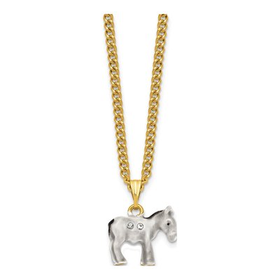 Pewter Donkey Trinket Box with 18" Necklace – view 4