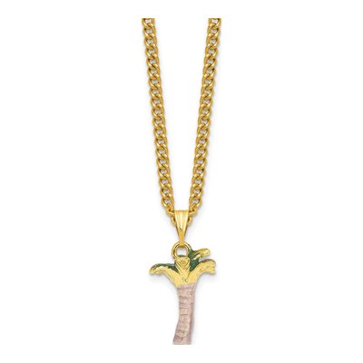 RELAX Palm Tree Trinket Box & 18" Necklace Set – view 4