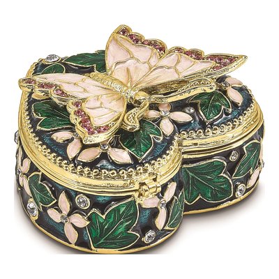 Pewter Butterfly Trinket Box & Necklace Gift Set – view 3