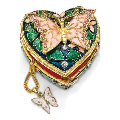 Pewter Butterfly Trinket Box & Necklace Gift Set – view 6
