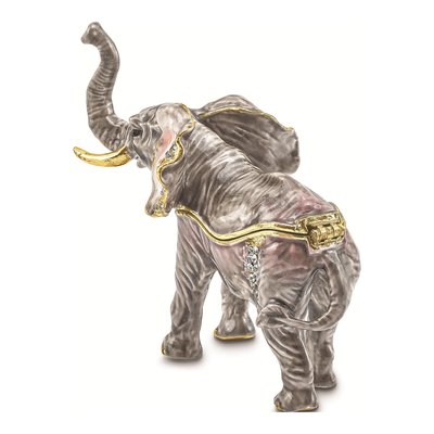 Pewter Elephant Trinket Box with 18" Necklace – view 3