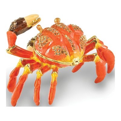 Pewter Crab Trinket Box with 18" Necklace – view 3