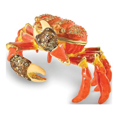 Pewter Crab Trinket Box with 18" Necklace – view 5