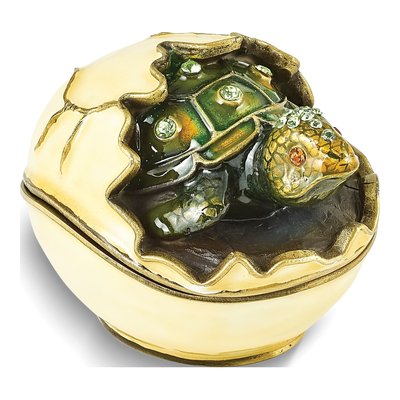 Norbert Turtle Trinket Box w/ Necklace
