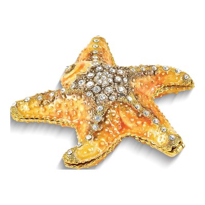 Pewter Starfish Trinket Box with 18" Necklace – view 3