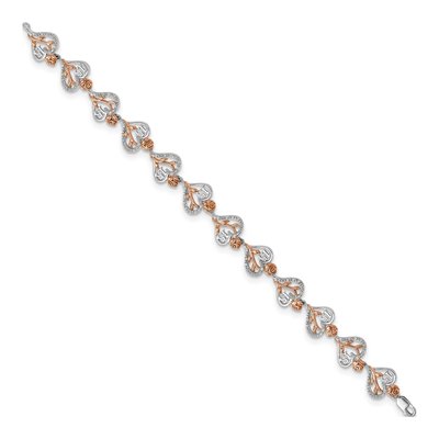 14K Two-Tone Gold 1/3 ct tw Diamond Quinceanera Bracelet – view 2