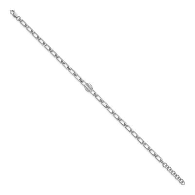 14K White Gold 1/8 ct tw Diamond Cluster Bracelet – view 2
