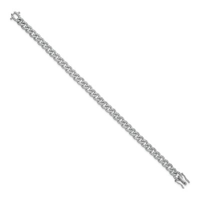 14K White Gold 2.6 ct tw Diamond Curb Link Bracelet – view 2
