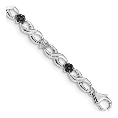 14K White Gold 1/2 ct tw Diamond Bracelet