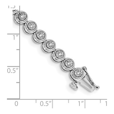 14K White Gold 1/2 ct tw Lab-Grown Diamond Line Bracelet – view 4