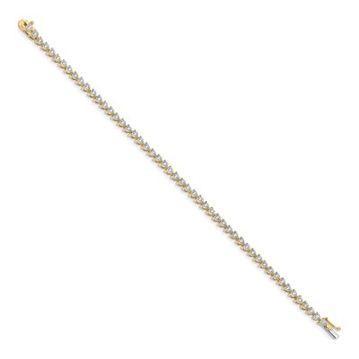 14K Yellow Gold 1 ct tw Diamond Tennis Bracelet – view 3