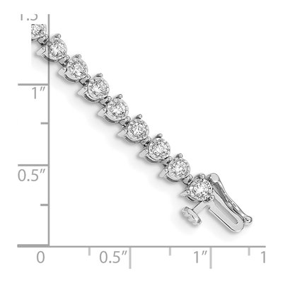 14K White Gold 2 ct tw Diamond Tennis Bracelet – view 3