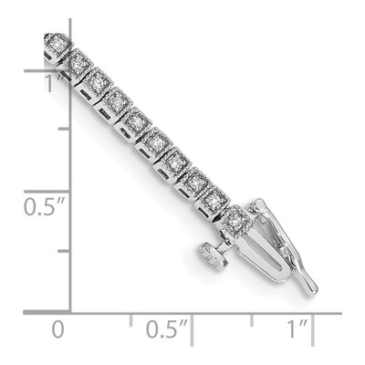 14K White Gold 1/2 ct tw Diamond Tennis Bracelet – view 4