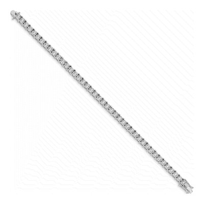 14K White Gold 4 ct tw Diamond Tennis Bracelet – view 2