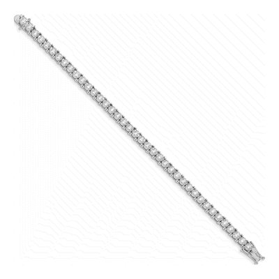 14K White Gold 3 ct tw Diamond Tennis Bracelet – view 2