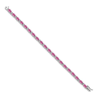 14K White Gold 1/10 ct tw Diamond Bracelet – view 2
