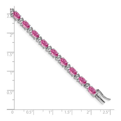 14K White Gold 1/10 ct tw Diamond Bracelet – view 4