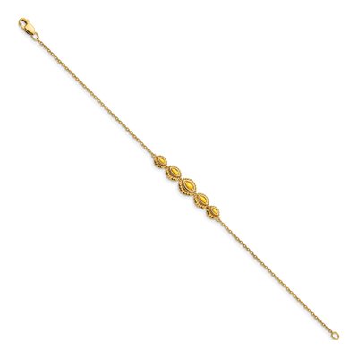 14K Yellow Gold Citrine Bezel Bracelet – view 2