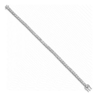 14K White Gold 7 7/8 ct tw Lab-Grown Diamond Tennis Bracelet – view 2