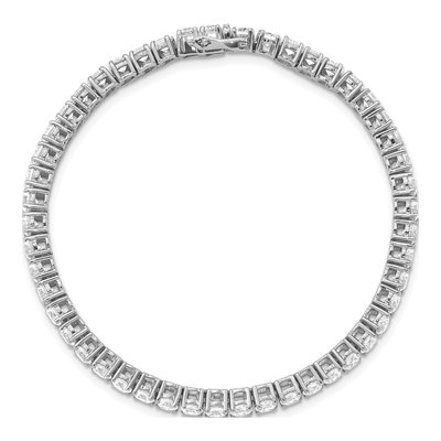 14K White Gold 7 7/8 ct tw Lab-Grown Diamond Tennis Bracelet – view 4