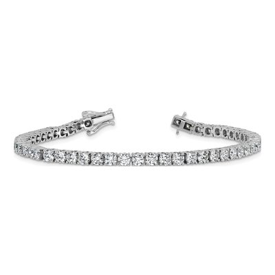 14K White Gold 7 7/8 ct tw Lab-Grown Diamond Tennis Bracelet – view 5