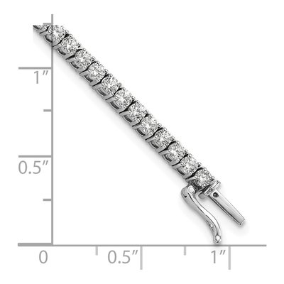 14K White Gold 4 3/8 ct tw Lab-Grown Diamond Tennis Bracelet – view 7