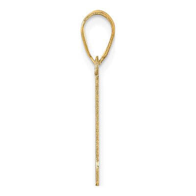14K Yellow Gold Number 1 Pendant – view 3