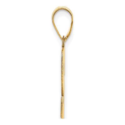 14K Yellow Gold Number 2 Pendant – view 3