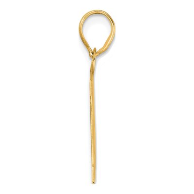 14K Yellow Gold Number 14 Pendant – view 3