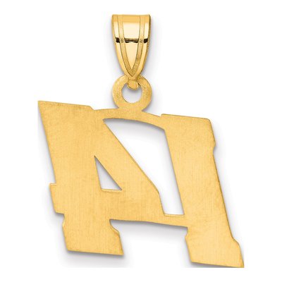 14K Yellow Gold Number 14 Pendant – view 4